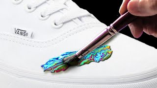 Customizing  White VANS 🎨 Then Giving Them Away!