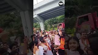 Allu Arjun and Allu Arha Dance at Ganesh Nimarjanam | Ganesh  Celebrations 2022 | Bunny | KMR CORP