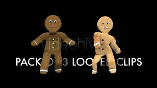 Gingerbread Dancers - Pack of 3 - Motion Graphics