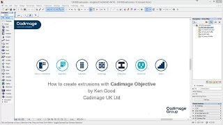 How to create Extrusions with Cadimage Objective