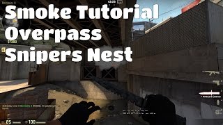 Overpass - 2 Easy Ways to Smoke "Snipers Nest" | CS:GO Tutorial