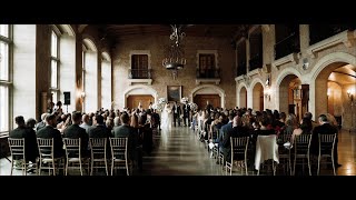 British Groom marries Canadian Bride at iconic castle | Fairmont Banff Springs Wedding