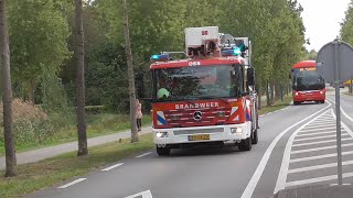 Brandweer Oss met spoed naar een Afdakbrand bij de Klopschouw in Oss