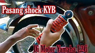 Cara pasang shock belakang Motor Yamaha L2G Tahun 77 Shock breaker II KYB II