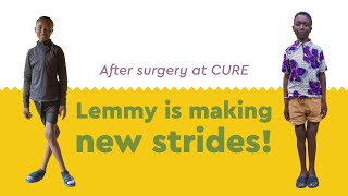 After surgery at CURE, Lemmy is making new strides!