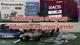 Unboxing new Panasonic super mixie/grinder/unboxing and how to use mixie by KGR SATHYA CREATIONS