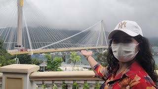 Tour part 2 Melihat Jembatan Tsing Yi Hongkong Tujuan KE Airport  #jembatangantung @ambarwati_bekamswi