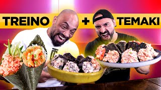 CORBUCCI e BALESTRIN dando PREJUÍZO no rodízio de TEMAKI!! +Treino