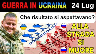 24 Lug: Tentativo Disperato! Unità Russe RAGGIUNGONO LA STRADA E MUOIONO | Guerra in Ucraina