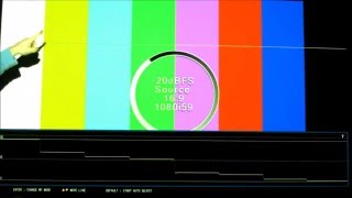 Panasonic Projector Waveform Monitor Calibration Using HBO Color Bars on the PTAE8000