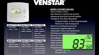 Venstar Thermostats - Webinar 6/24/13