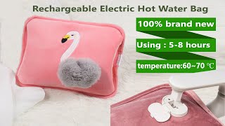 Rechargeable Electric Hot Water Bag Electric Hot Water Portable Rechargeable Hand Warmer Heating Bag