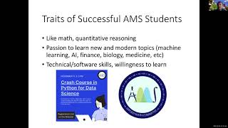 Why study AMS at SBU? With Dr. Joseph Mitchell