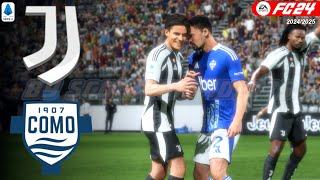 Juventus Vs Como - Serie A 2024-25, 1° Giornata - FC 24 [COM vs COM]