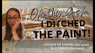 I DITCHED THE PAINT! | Extreme TABLE MAKEOVER | a TRUE TRASH to TREASURE!