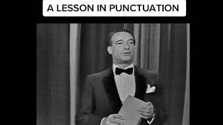 A Lesson in Punctuation