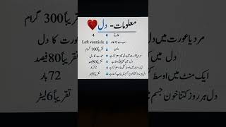 information about Heart in urdu / DicGram #shorts