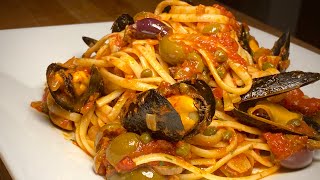 Puttanesca with Mussels