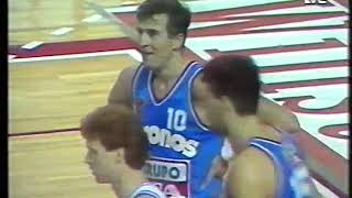 88 89  Vuelta Recopa de Europa R Madrid Cibona (Petrovic 47p)