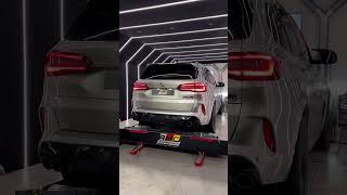 An angry BMW X5M Stage 2 Exhaust Pops and Bangs