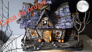 ▶️🧙Como hacer una CASA DE BRUJAS con CARTON /RETO ARTIST MIX OCTUBRE. WITCH'S HOUSES Using cardboard