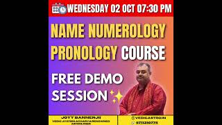 Free Demo Name Numerology Pronology Course #namecorrection #namenumerology #trending #vedicastrology