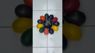 Pop happy birthday balloons, small colorful balloons || asmr reverse video