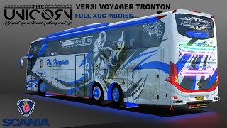 MOD BUSSID TERBARU HARYANTO UNICORN JB3 SHD TRONTON FULL ACC