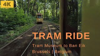 4K | Tram Ride | Brussels Tram Museum To Ban Eik | DJI Pocket 2