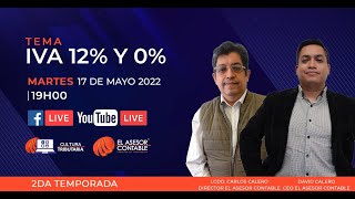 IVA 0% Y 12% l Cultura Tributaria - EN VIVO