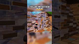 I Killed Mr Savage! 😱 #fortnite #fortnitechapter5 #fortniteclips