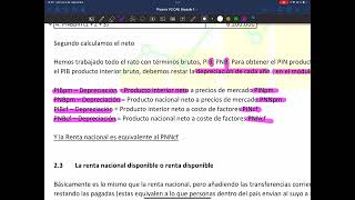 COMPORTAMIENTO DE LOS AGREGADOS ECONÓMICOS - CAE (UOC). MÓDULO 1. V4 - La renta nacional