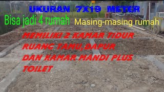 UKURAN TANAH 7X19 METER MENJADI 4 RUMAH‼️BAGAIMANA MUNGKIN⁉️simak terus semua vidionya