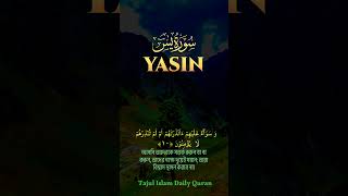 Surah Yasin ( Yaseen) | Relaxing Heart Touching Voice 😍✅ #surahyaseen #shorts #short #allah #islam