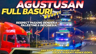 SOLIDARITAS ANTAR NEGARA RESPECT UNTUK SUPIR TRUK 🤩 SALUT PASANG BENDERA PALESTINE DAN INDONESIA