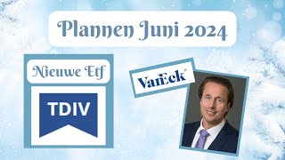 Portfolio plannen juni 2024