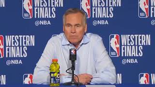 Mike D'Antoni Postgame Interview | Warriors vs Rockets Game 6 | May 26, 2018