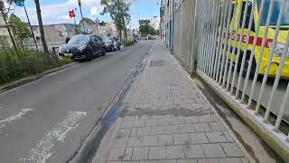 Look at Molenbeek city Streets Brussels