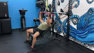 How think about shoulder retraction during a barbell incline chest press