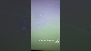 Isreal vs Belgium Nations league #hazy #foggy #isreal #football #soccer