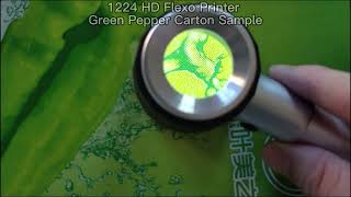 1224 HD Flexo Printer Green Pepper Carton Sample-Flexo Offset Quality Print