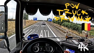 POV Truck Driving // Willebroek → Grimbergen // Daf XF 480 // Drivers view 4K