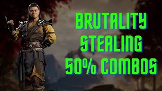 COMBO AND BRUTALITY STEALING WITH SHANG TSUNG