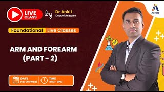 1st internals Anatomy live class on Arm and Forearm 2 by Dr Ankit