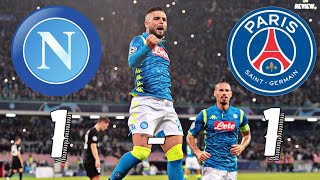 Napoli vs PSG (1-1) Insigne Penalty rescues point for Napoli in much better 2nd half! 6/11/18