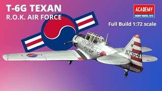 T-6G Texan by Academy 1:72 scale, build model kit