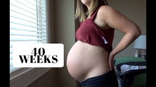 40 WEEK BUMP DATE | CONTRACTIONS, SWEEP & MORE!