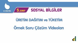 5. Sınıf Sosyal Bilgiler - 5. Ünite Üretim, Dağıtım ve Tüketim Örnek Soru Çözüm Videoları