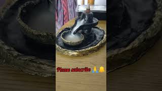 diy Lord Shiva smoke fountain/backflow incense holder #shorts #incense #shiv #pooja