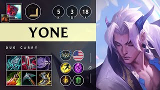 Yone ADC vs Lux: Killing spree - NA Challenger Patch 14.22